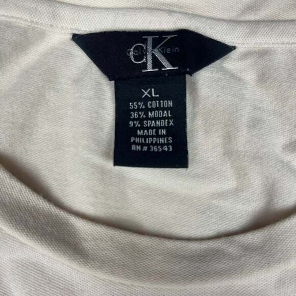 Calvin Klein T-SHIRT Mens Medium Green Short Sleeve Crew Neck Vintage - Picture 3 of 8